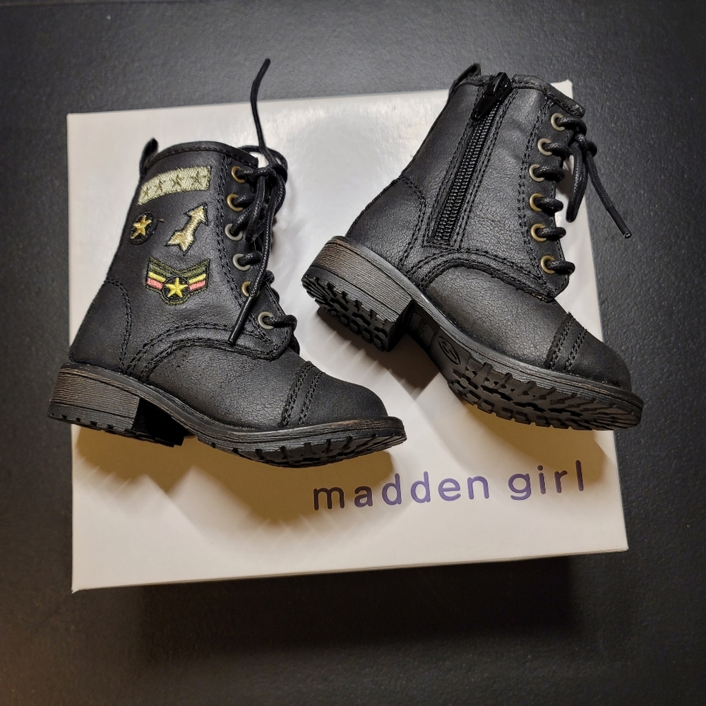 Girls Black Boots Madden Girl